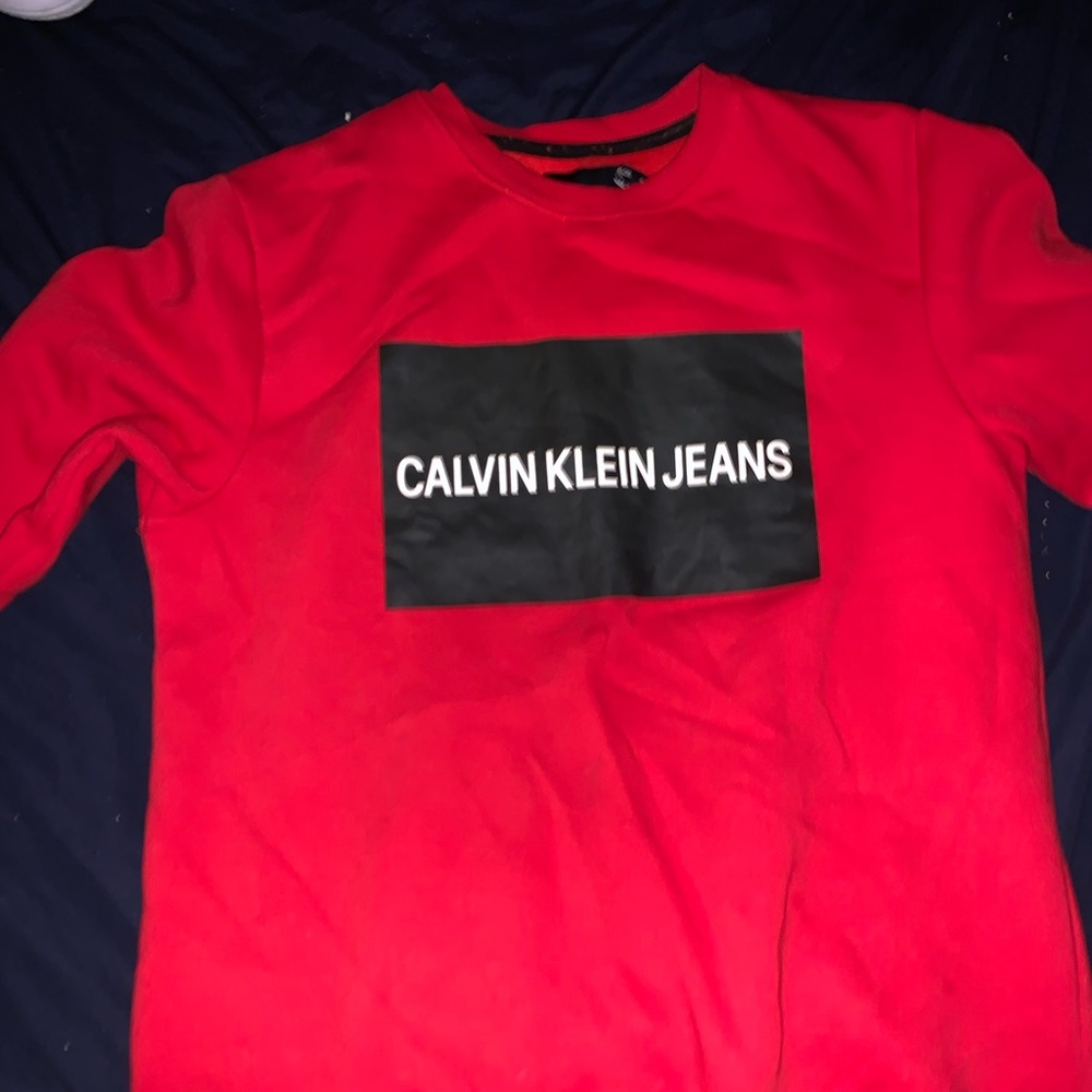 Calvin red sweater